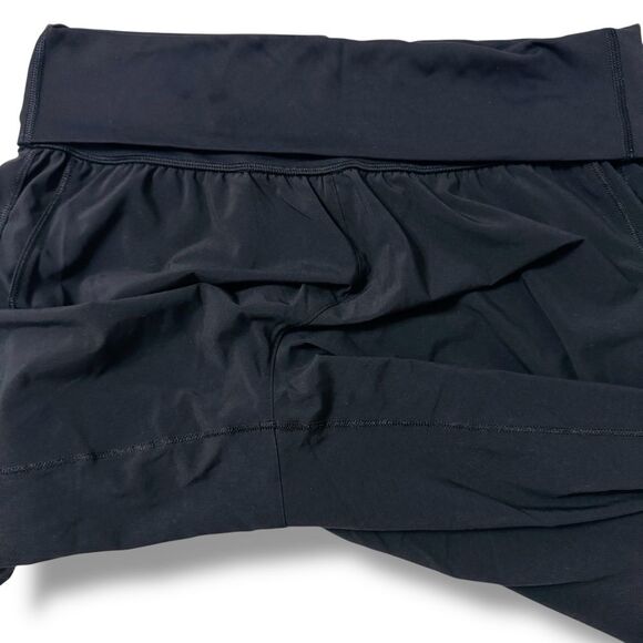 Lululemon Astro Baggy Capri Pants Size 8 Black Yoga Lounge Cropped Pants - Picture 5 of 10